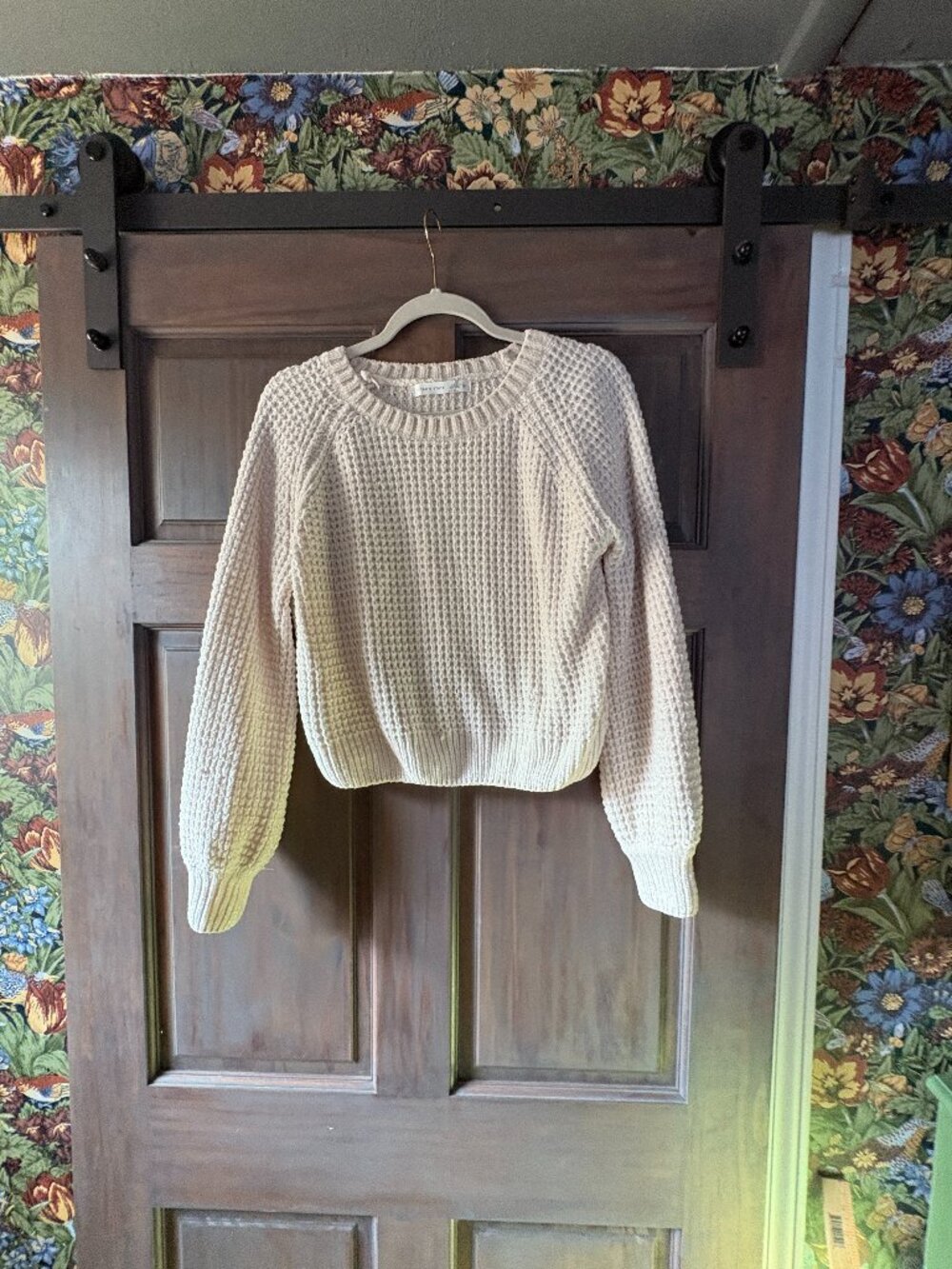 Altar'd state womens size Medium cream crop sweater